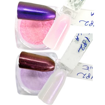 Körömdíszítő - Pigmentpor - Go2680-182 - Pink-Lila