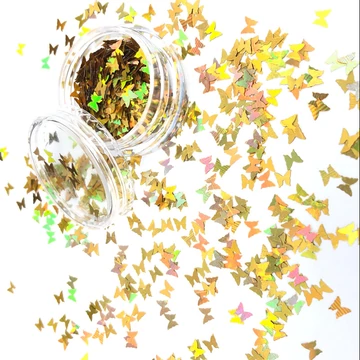 Körömdíszítő - Pillangó Arany