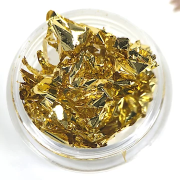 Körömdíszítő - Füstfólia 849-6 METÁL ARANY