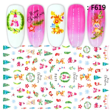 Köröm Matrica  - F619 Karácsonyi