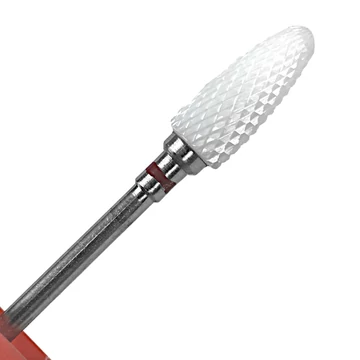 Karbid Fej - Csiszolófej - 060 - QQS2404138 - F-43# 3/32" Tirch Cylinder ( C ) - Piros