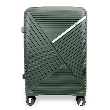 Zellia Polipropilén Bőrönd 209 - Méreg Zöld L Méret - 75 X 51 X 31 Cm