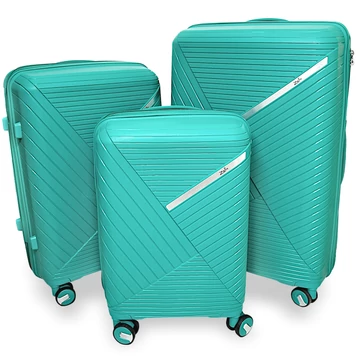 Zellia Polipropilén Bőrönd 209 - Türkiz Szett