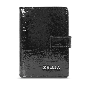 Zellia Női Kártyatartó Hz-128 D266 - 4001 - Black - Fekete Lakk