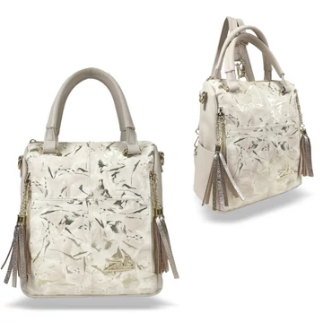 Zellia Női Hátizsák 24122 Beige - Gold Leaf -