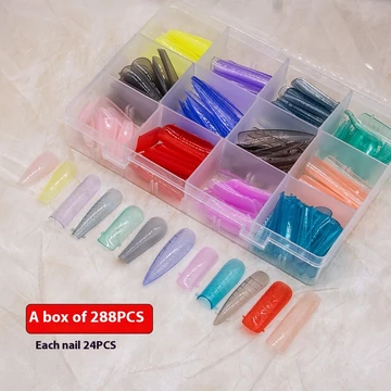 Műköröm Tip - Rugalmas 12 Forma Tip - L81-12