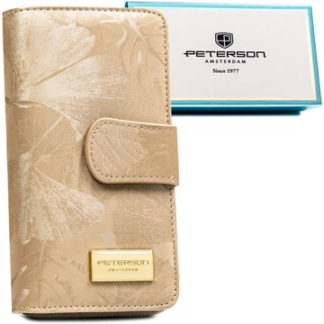 Peterson Női Pénztárca - Echo És Természetes Bőr Ps116- Mlf Beige