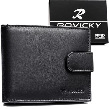 Rovicky Férfi Bőr Pénztárca 0670L-Rvd-0222 Black