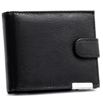 Peterson Férfi Bőr Pénztárca N992L-P-Pdm-Bl 7603  Black - Fekete