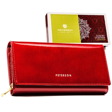 Peterson Női Bőr Pénztárca Ptn 42106-Pr-4892 Red - Piros