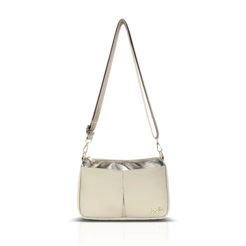 Zellia Női Oldaltáska Zlb336 Beige-Arany - Bari -