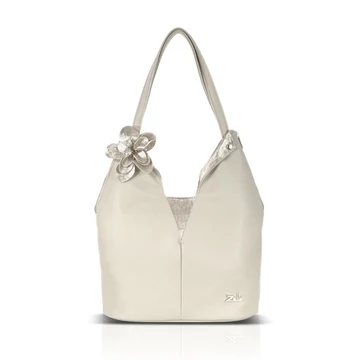 Zellia Női Válltáska Zlb406F Beige-Rosegold - Ch - Virág Dísszel -