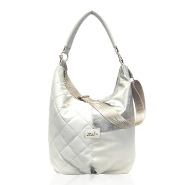 Zellia Női Válltáska 21040 Beige-Arany - Steppelt -