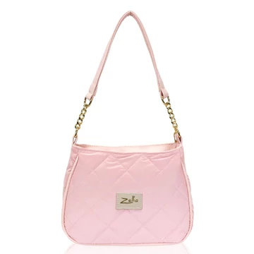 Zellia Női Oldaltáska 22015 Púder - Steppelt - Vízlepergetős - Arany K.