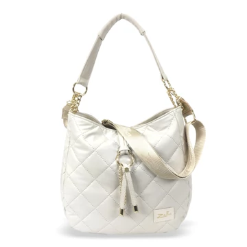 Zellia Női Válltáska 22117 Beige Matt - Steppelt -