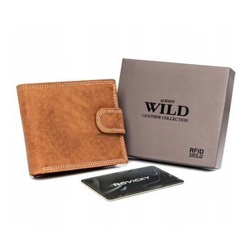 Férfi Bőr Pénztárca N0035L-Chm Cognac