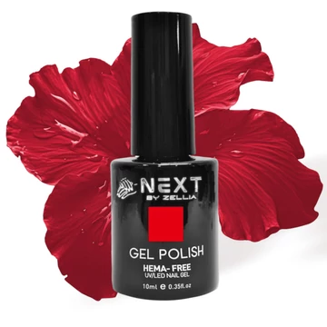 Next By Zellia Gél Lakk 10Ml - Hema / Tpo Free - 004-TITKOS CSÓK PIROS