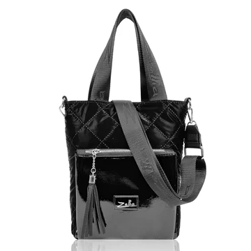 Zellia Női Válltáska/Kézitáska 17095 Fekete - Vízlepergetős - Lakk -steppelt Zellia Női Válltáska/Kézitáska 17095 Fekete - Vízlepergetős - Lakk -steppelt