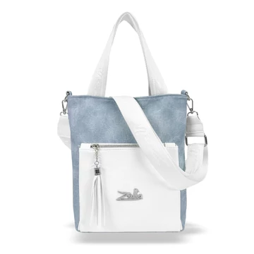 Zellia Női Válltáska/Kézitáska 17095 Jeans Blue-Fehér Zellia Női Válltáska/Kézitáska 17095 Jeans Blue-Fehér