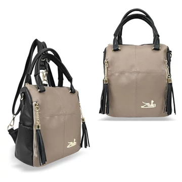 Zellia Női Hátizsák 24122 Fekete-Taupe Zellia Női Hátizsák 24122 Fekete-Taupe