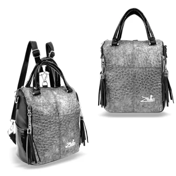 Zellia Női Hátizsák 24122 Fekete-Grafit - Strus - Zellia Női Hátizsák 24122 Fekete-Grafit - Strus -