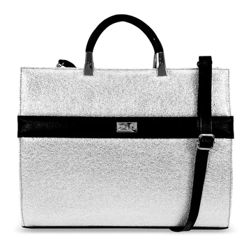 Zellia Női Kézi-Aktatáska Zv2101 Fekete-Ezüst - Crystal - Zellia Női Kézi-Aktatáska Zv2101 Fekete-Ezüst - Crystal -