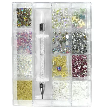 Körömdíszítő Kő Box - Több Méret - Forma Kővel - Go2680-115 Körömdíszítő Kő Box - Több Méret - Forma Kővel - Go2680-115