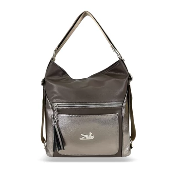 Zellia Női Válltáska/Hátizsáká Alakítható 23004 Barna-Bronz Zellia Női Válltáska/Hátizsáká Alakítható 23004 Barna-Bronz