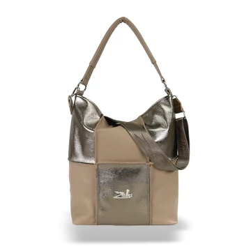 Zellia Női Válltáska 19141 Taupe-Arany - Zellia Női Válltáska 19141 Taupe-Arany -