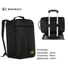 Kép 2/5 - Peterson Hátizsák Ptn R-Bp01-6665 Black - 40 X 25 X 20 Cm