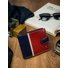 Kép 2/11 - Férfi Bőr Pénztárca 324L-Rba-D Navy-Red