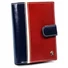 Kép 1/11 - Férfi Bőr Pénztárca 326L-Rba-D Navy-Red