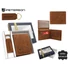 Kép 1/4 - Peterson Férfi Bőr Pénztárca Szett + Kulcstartóval Set-M-N003-Chm-2173 Cognac