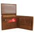 Kép 4/4 - Peterson Férfi Bőr Pénztárca Szett + Kulcstartóval Set-M-N003-Chm-2173 Cognac