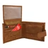 Kép 4/4 - Peterson Férfi Bőr Pénztárca Szett + Kulcstartóval Set-M-N003L-Chm-2197 Cognac