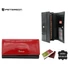 Kép 1/3 - Peterson Női Bőr Pénztárca Ptn 1N-409-6709 Black-Red