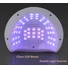 Kép 2/2 - Nagy Teljesítményű, 268 W-Os Gél Uv Led-Es Körömlámpa - 57 Led-Del - Sun S9 - Kék