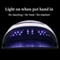 Kép 4/5 - Professzionális Körömlakk Gyorsan Száradó Led Uv Körömlámpa Dupla Fényforrással - 168 W - 54Led