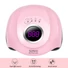 Kép 2/4 - Sun Uv/Led Lámpa M3 180W-Os / 45 Led-Es Érzékelő Lcd Kijelző-Pink Színben