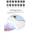 Kép 2/7 - Műkörmös Uv/Led Lámpa | Bq V5 | 120W | Fehér-Kék - Qqf-2303206