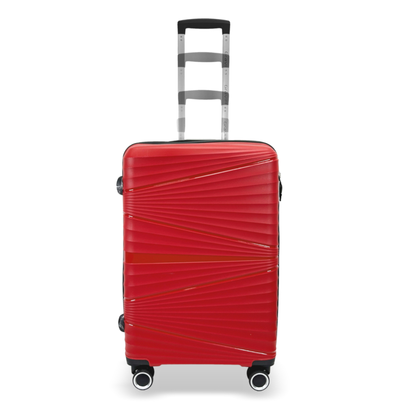 Bőrönd - 008 - M-Es Közepes Méret - Polypropylene - 67 X 47 X 27 - Piros