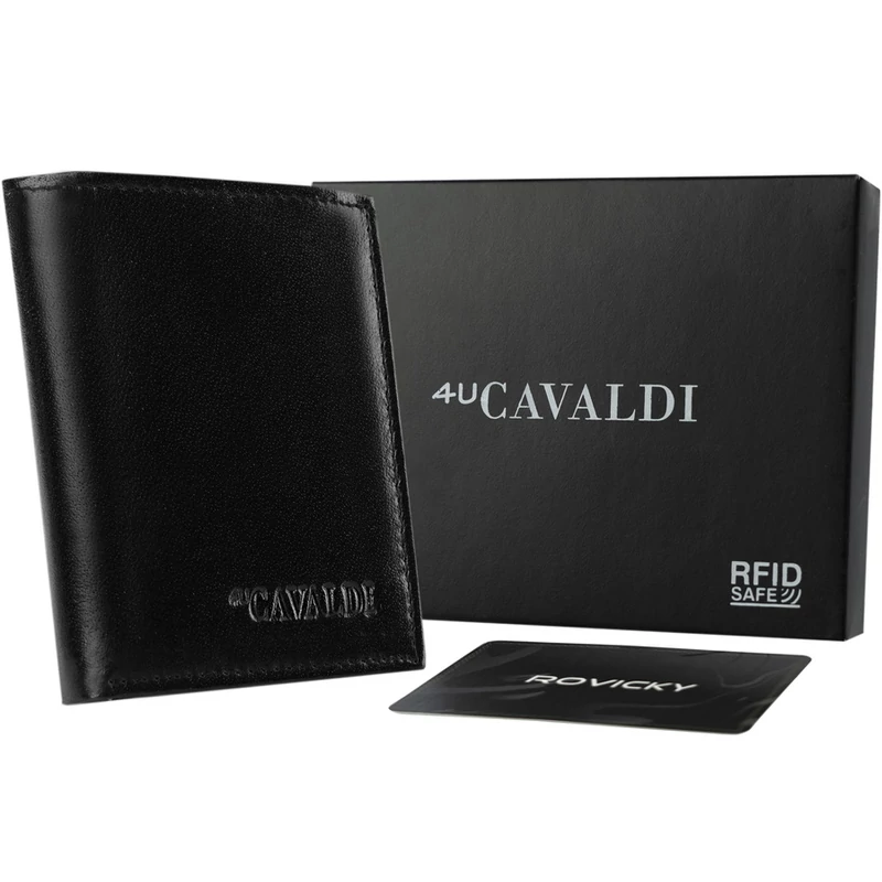 Férfi Bőr Pénztárca 0720-Bs-Rfid-5502 Black