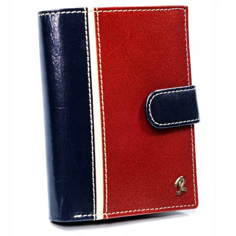 Férfi Bőr Pénztárca 326L-Rba-D Navy-Red