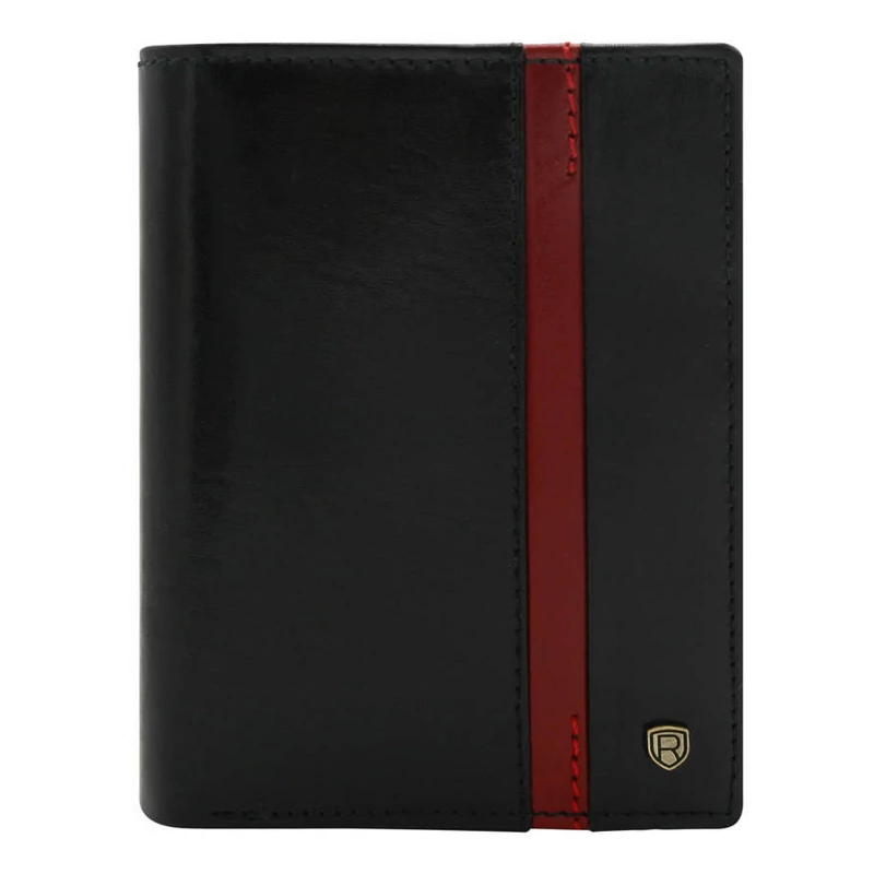 Férfi Bőr Pénztárca N4-Rvtp-2978 Black-Red