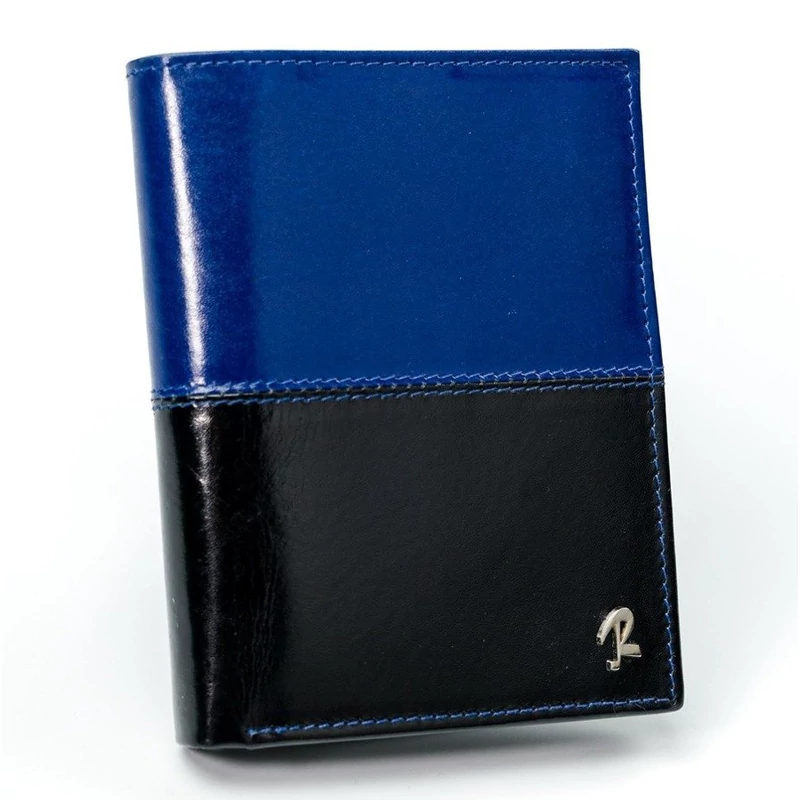 Férfi Bőr Pénztárca N4-Vt2  Black-Blue