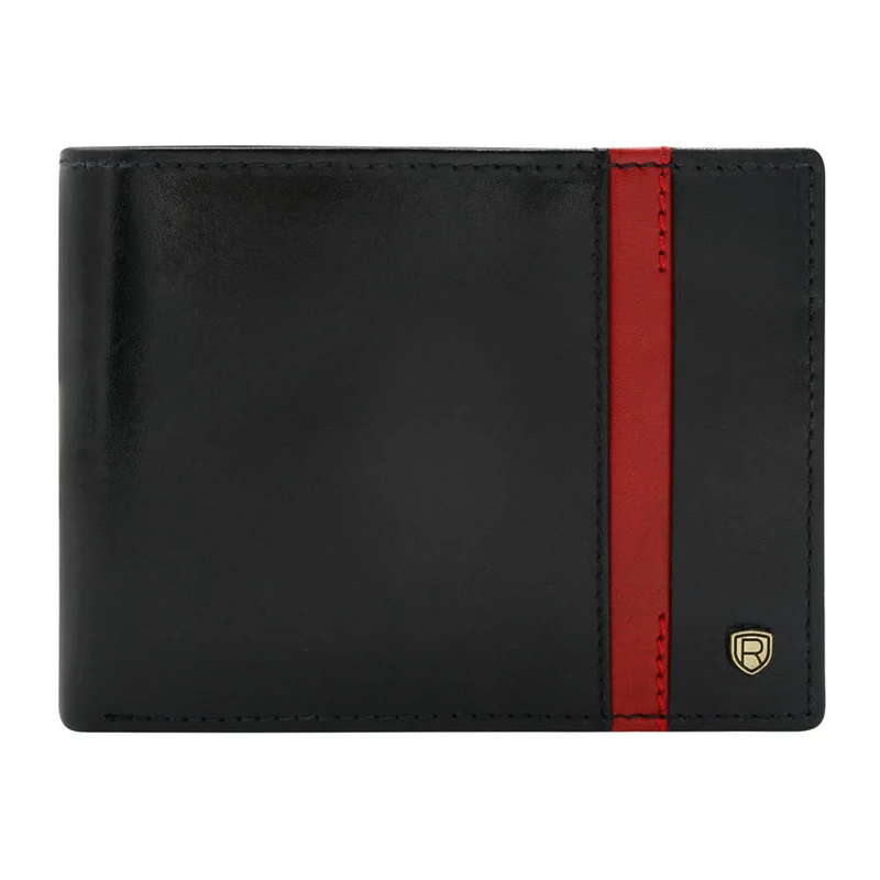 Férfi Bőr Pénztárca N61-Rvtp-3036 Black-Red