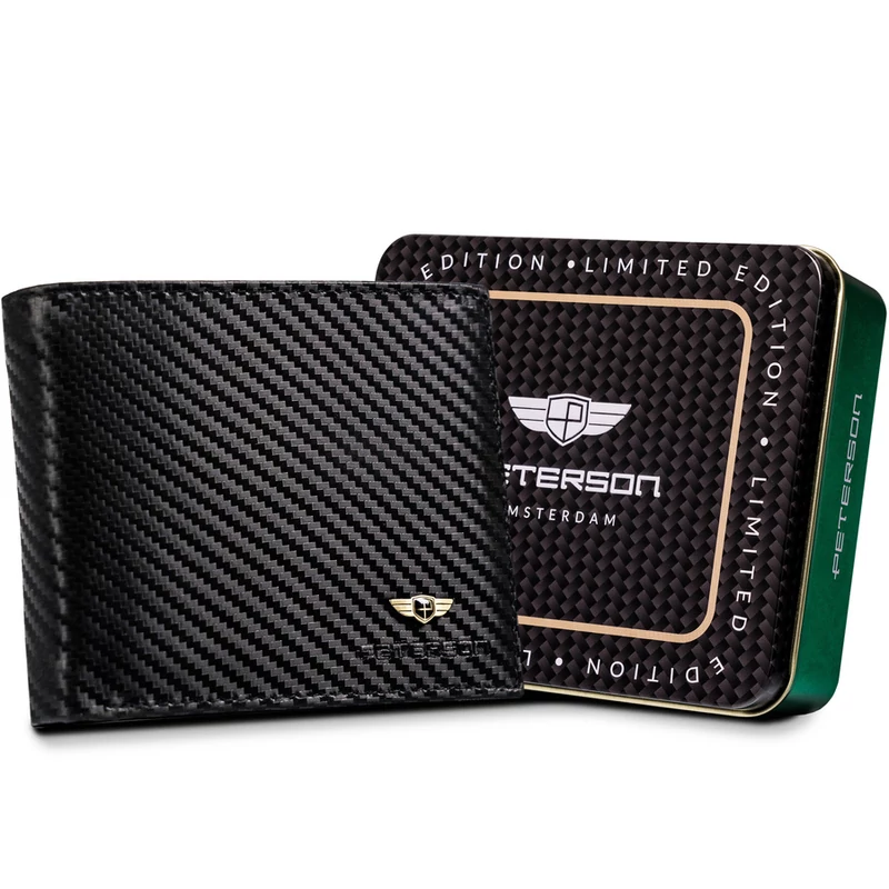 Peterson Férfi Bőr  Pénztárca Ptn 304-Ca-6532 Black