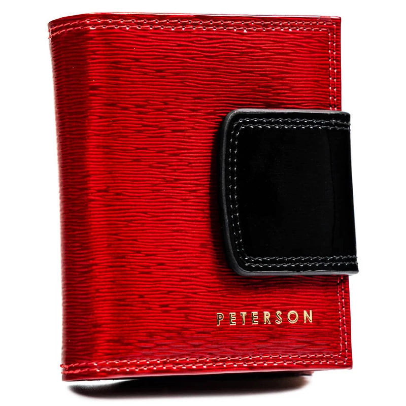 Peterson - Női Bőr Pénztárca - Piros - Ptn 42329-Sh Red