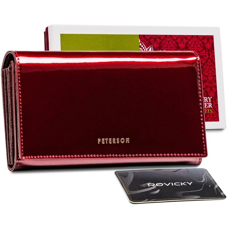 Peterson Női Bőr Pénztárca  Ptn Bc-411-2124 Red