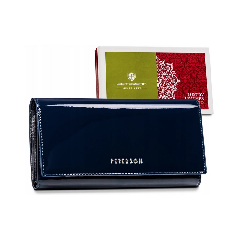 Peterson Női Bőr Pénztárca Ptn Bc-467-Navy-Blue